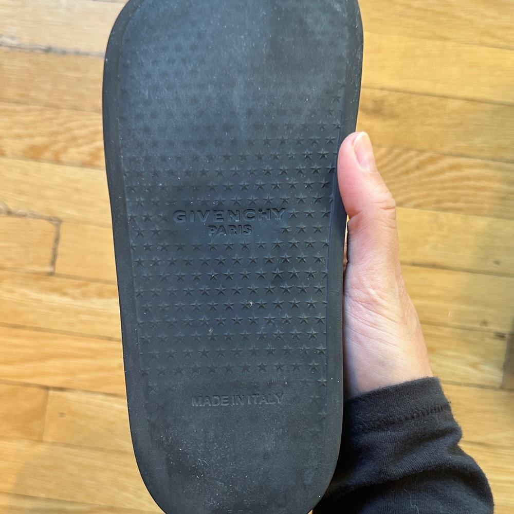 Givenchy Black Slide Sandals with White Logo - Picture 7 of 7
